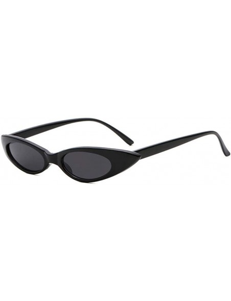 Cat Eye Small Cat Eye Sunglasses Women Brand Designer Retro Cateyes Glasses Black Gray - Orange Gray - C418XE0EMEY $8.87