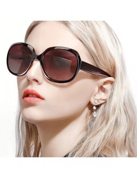 Oversized Oversized Sunglasses for Women - Extra Large Frame Polarized UV400 Lens Classic Fashion Sun Eye Glasses - CI18OT75T...