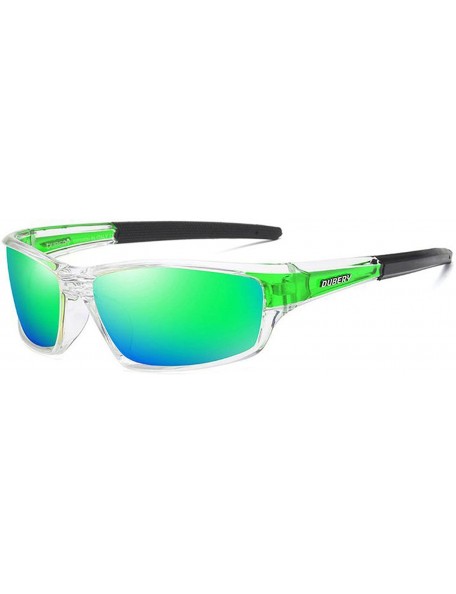 Sport Mens Lightweight Polarized Sunglasses Sport Riding Driving Glasses - Green - CV18DXIMA6A $16.69