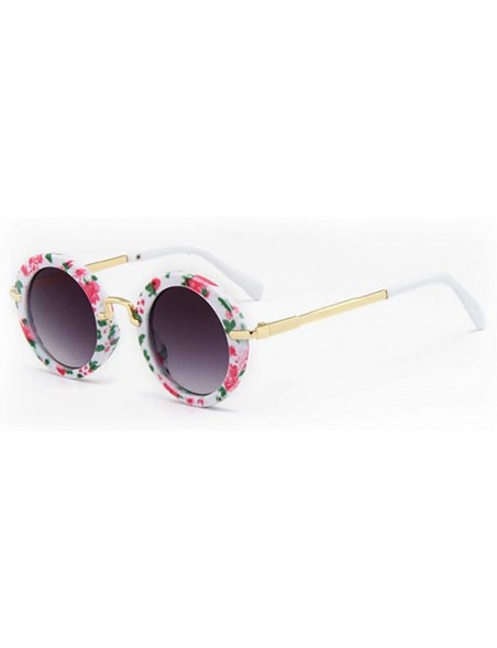Round 2019 Kids Sunglasses Boys Brand Children Round Sun Glasses For Girls Baby Black - Red - CO18XDURDG2 $10.63