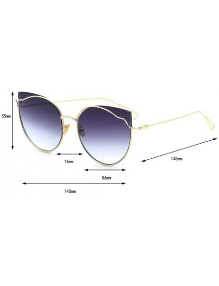 Cat Eye Sunglasses through the cat eyes new sunglasses - fashion trend retro glasses - C - C318S9X87QE $48.71