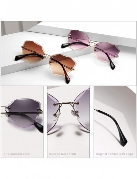 Goggle DESIGN Fashion Lady Sun Glasses 2019 RimlWomen Sunglasses Vintage Alloy Frame Classic Er Shades Oculo - CC199CL2I88 $3...