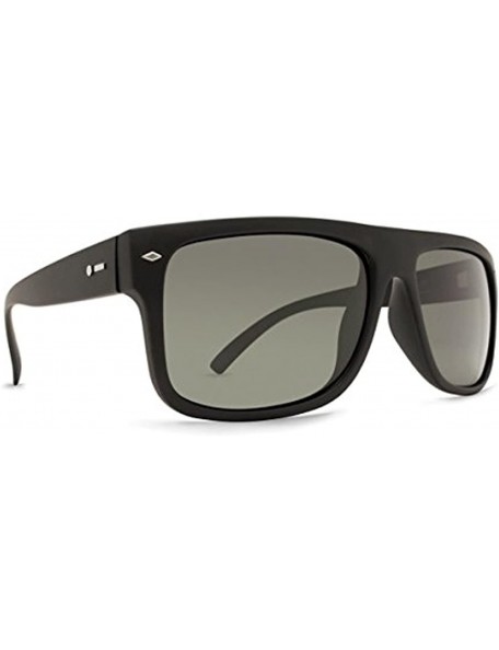 Rectangular Sidecar Sunglasses & Carekit Bundle - Black Satin / Grey Polarized - C818EHIDES8 $46.42