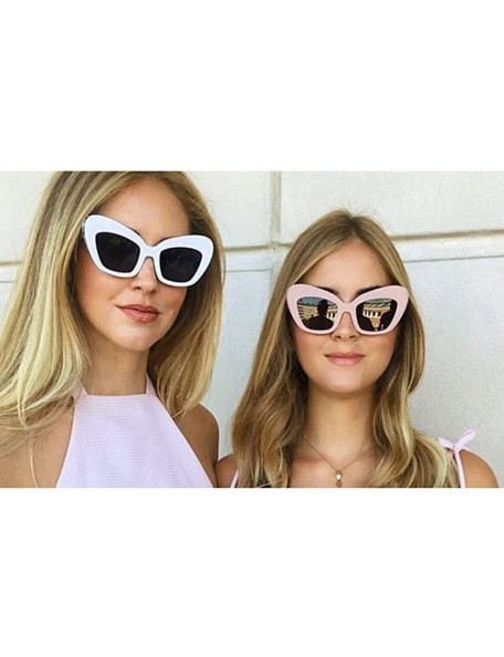 Sport Fashion Vintage Irregular Big Frame Sunglasses-Retro Eyewear Fashion Ladies Man - F - CF18Q53AIQ7 $9.30