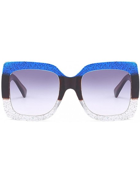 Rimless Oversized Square Sunglasses Women Multi Tinted Frame Fashion Eyewear - C4 - CW18CNXX0K5 $7.37