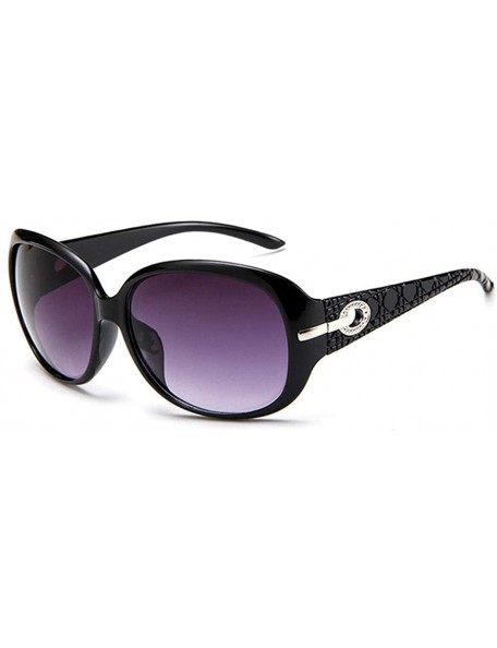 Square Unisex Fashion Square Shape UV400 Framed Sunglasses Sunglasses - Black - CE199C049UX $24.77