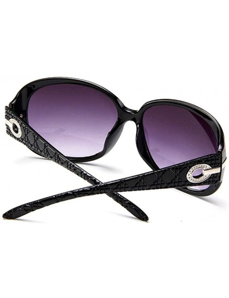 Square Unisex Fashion Square Shape UV400 Framed Sunglasses Sunglasses - Black - CE199C049UX $24.77