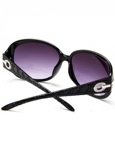 Square Unisex Fashion Square Shape UV400 Framed Sunglasses Sunglasses - Black - CE199C049UX $24.77