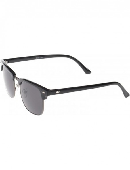 Wayfarer Soho Retro Square Fashion Sunglasses - Black - CA12DXM9WO3 $12.34