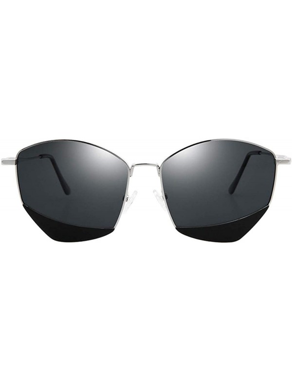 Aviator Polarized stainless steel frame sunglasses- foldable anti-glare sunglasses - A - CS18RWEZHY7 $37.05