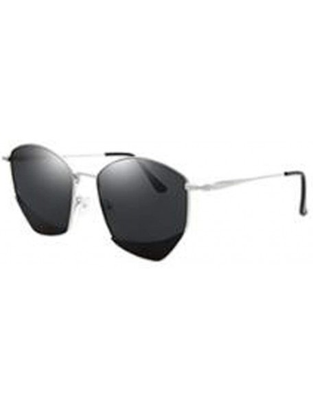 Aviator Polarized stainless steel frame sunglasses- foldable anti-glare sunglasses - A - CS18RWEZHY7 $37.05