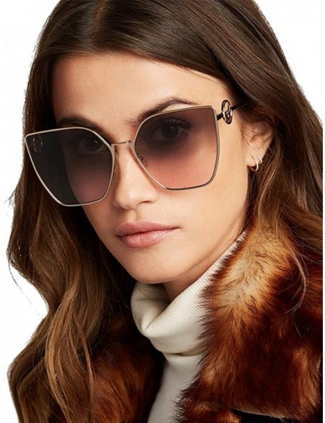 Cat Eye Oversized Sunglasses for Women UV400 Protection Travel Driving Sunglasses Cat Eye Personality Sunglasses - C718WU5RGZ...