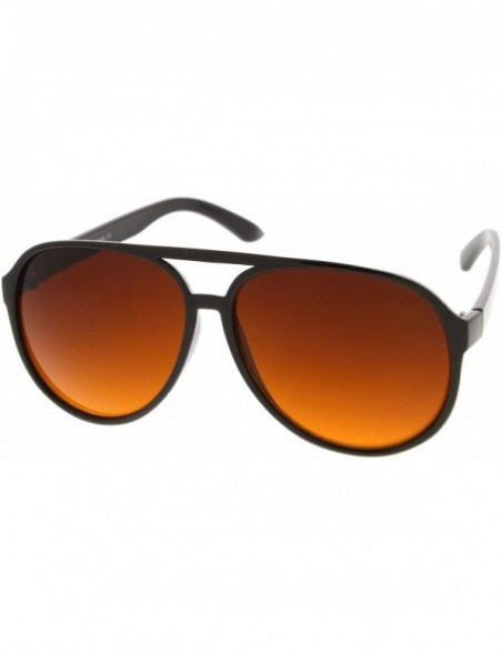 Wayfarer Retro Large Blue Blocking Lens Aviator Sunglasses 60mm - 2-pack - Blk/Orange Gradient & Tt/Amber - CB12O6FQYPY $19.23