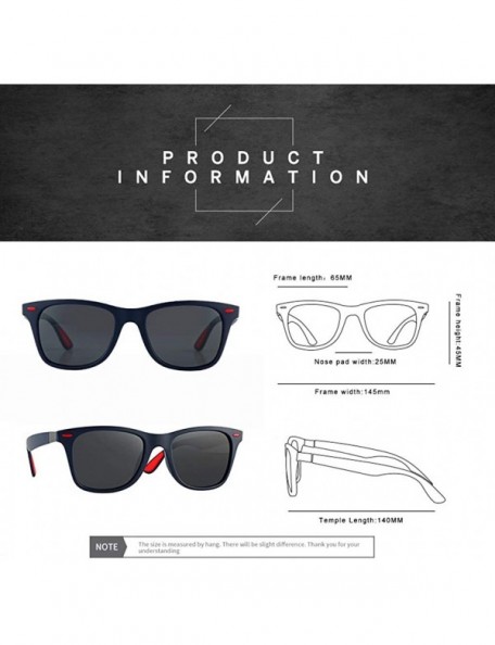 Oversized Unisex Polarized Aviator Sunglasses Classic Box Goggles Designer Sports Driving Ultra Light - C - CG18REZQEM9 $12.82