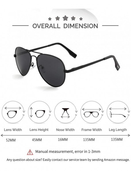 Semi-rimless Polarized Aviator Sunglasses for Small Face Women Men Kids Juniors - 100% UV400 Protection - 52MM - C5194II7DSD ...