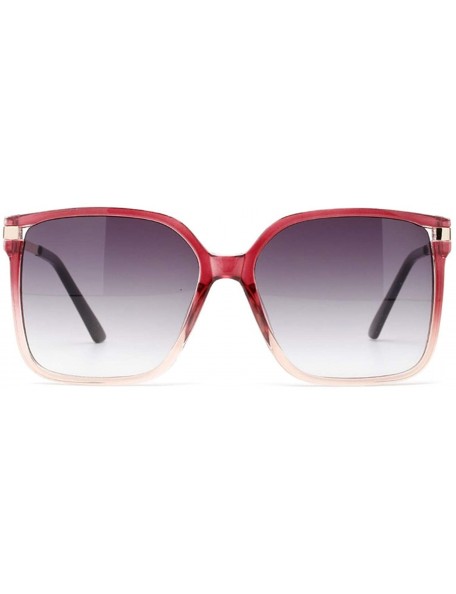 Square Sunglasses Designer Oversized Glasses Gradient - C719674H4UT $21.11