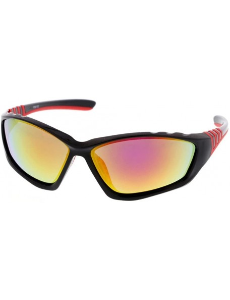 Sport Ultra Light Weight Full Frame Sport Sunglasses Model 6102 - Red - CZ187HW7ZDS $7.81
