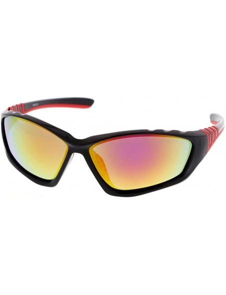 Sport Ultra Light Weight Full Frame Sport Sunglasses Model 6102 - Red - CZ187HW7ZDS $7.81