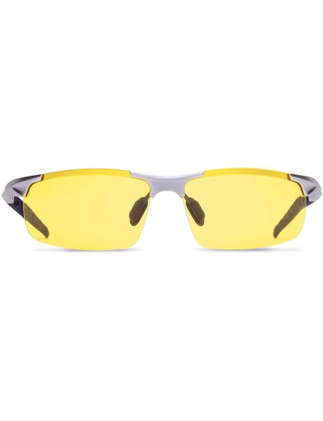 Goggle Night Driving Polarized Glasses for Men Women Anti Glare Rainy Safe HD Night Vision Hot Fashion Sunglasses - CK18QMEDX...