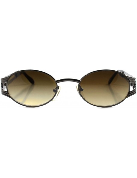 Oval Vintage 80s 90s Urban Hip Hop Indie Swag Fashion Oval Sunglasses - CE18023X2QR $13.29