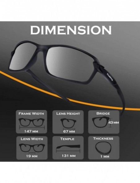 Wrap Polarized Sports Sunglasses for Men Women - Silver - CY18WM8NXLQ $8.85