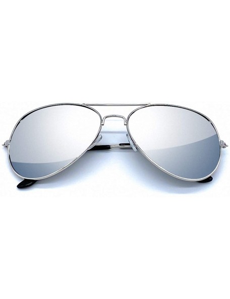 Sport Metal Frame Aviator Sunglasses - Silver - CD182TDORO2 $11.06