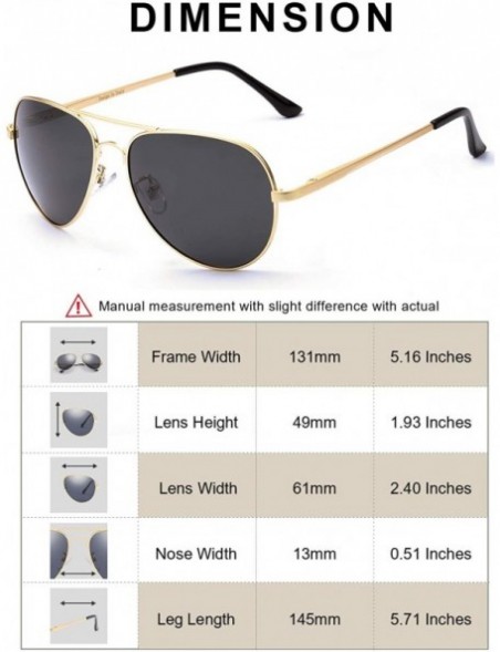 Rimless Aviator Sunglasses for Women Polarized Mirrored - Large Metal Frame - UV 400 Protection - CZ1976OZKZG $13.57