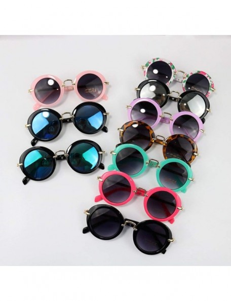 Goggle 2019 New Pattern Baby Girls Sunglasses Brand Designer UV400 Protection Boys Metal Rimmed Cool Goggles - Xxx10-6 - CV19...
