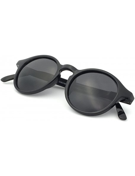 Wayfarer Hali Retro Round Cat Eyes Sunglasses- Polarized- 100% UV protection- Spring Hinged - C1180N5D056 $21.76
