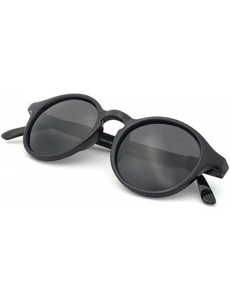 Wayfarer Hali Retro Round Cat Eyes Sunglasses- Polarized- 100% UV protection- Spring Hinged - C1180N5D056 $12.05