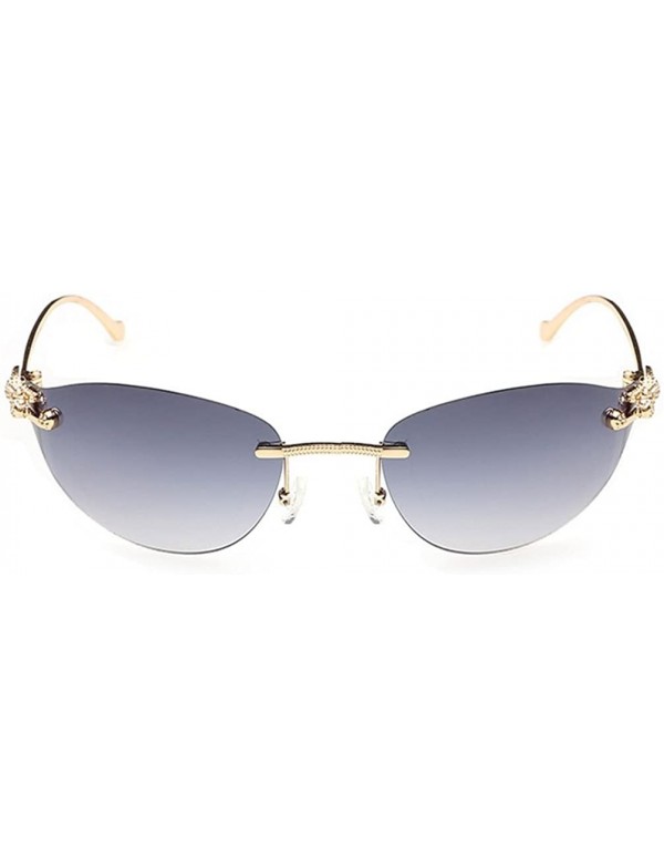 Square Womens Fashion Sunglasses Luxury Look Gold Frame Eye wear Kits - Gold/Grey - CA11Z94E6VD $16.10