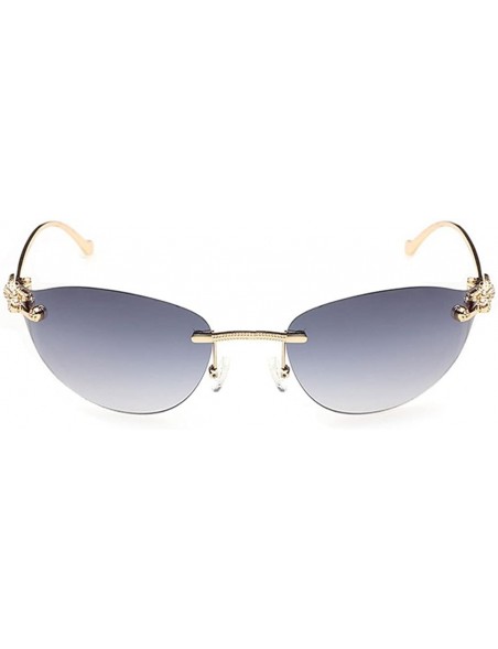 Square Womens Fashion Sunglasses Luxury Look Gold Frame Eye wear Kits - Gold/Grey - CA11Z94E6VD $16.10