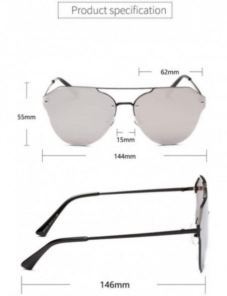 Sport Sunglasses Vintage Glasses 6 2x5 5x14 6 - Silver - CJ18EKEW0U8 $12.91