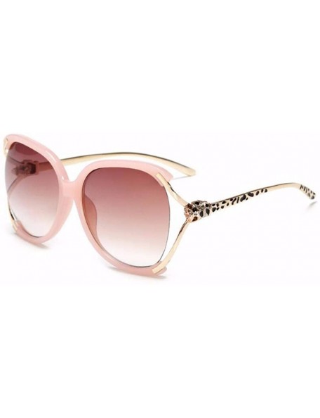 Aviator Sunglasses Women European and American Large Frame Sunglasses Women Driving Sunglasses - B - CV18QRGSC35 $39.87