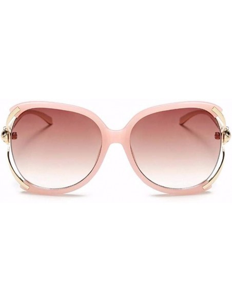 Aviator Sunglasses Women European and American Large Frame Sunglasses Women Driving Sunglasses - B - CV18QRGSC35 $39.87