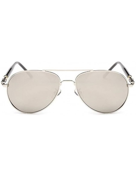 Rimless Men Pilot UV400 Polarized Sunglasses Sport Driving Sun Glasses Eyewear - Silver - C917AYW5RHZ $7.09