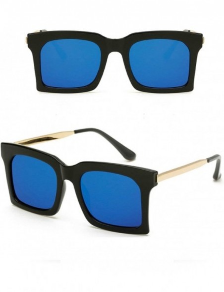 Round Classic style Square Sunglasses for Men and Women Alloy PC UV400 Sunglasses - Style 3 - CX18SAS73WU $15.51
