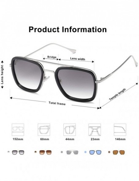 Rimless Polarized Sunglasses for Men Women Retro Aviator Square Goggle Classic Alloy Frame HERO SJ1126 - C018SU0Q0OX $13.02