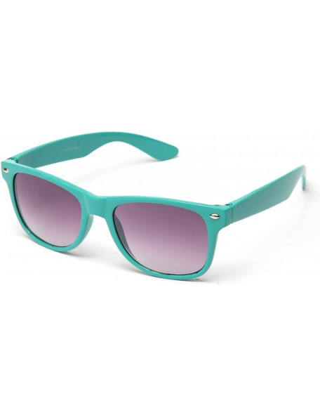 Round Ovarian Cancer Awareness Glasses Sunglasses Clear Lens Teal Colored - 8032 Light Teal - C3126RPL3NV $10.16