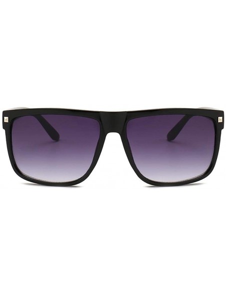 Square 2019 Newest Square Classic Sunglasses Men Brand Hot Selling Sun Glasses Black - White - CW18YR7KKNX $11.32