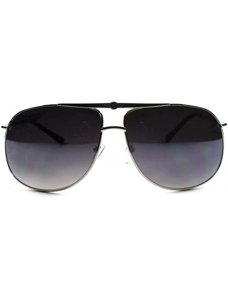 Aviator Classic Stylish Hot Mens Womens Fashion Best Aviation Sunglasses - Silver - C118X2XHG3C $12.29