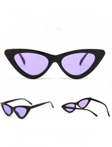 Goggle Retro Vintage Fashion Cat Eye Sunglasses for Women Goggles Plastic Frame (M) - M - CG199AUQXR5 $10.62