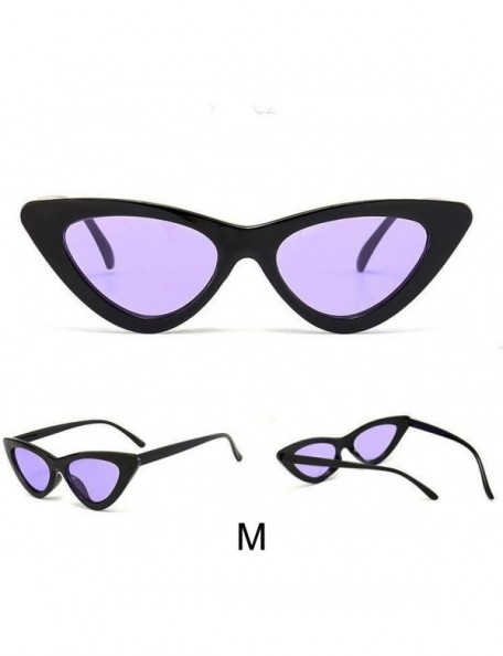 Goggle Retro Vintage Fashion Cat Eye Sunglasses for Women Goggles Plastic Frame (M) - M - CG199AUQXR5 $10.62