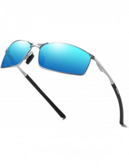 Oversized Sunglasses Men/Women Polarized Sunglasses-Outdoor Driving Classic Mirror Sun Glasses Metal Frame UV400 Eyewear - C4...