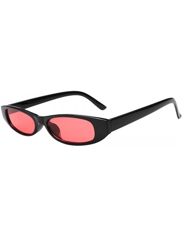 Oval Retro Vintage Clout Cat Unisex Sunglasses Rapper Oval Shades Grunge Glasses - I - CC193XHY442 $7.44