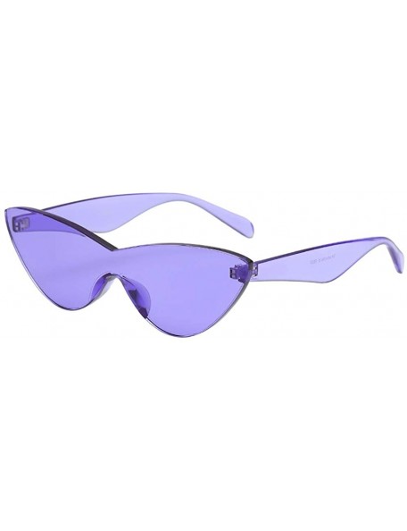 Rimless Sunglasses Rimless Vintage Oversized Glasses - F - C518QO3GLHR $6.97
