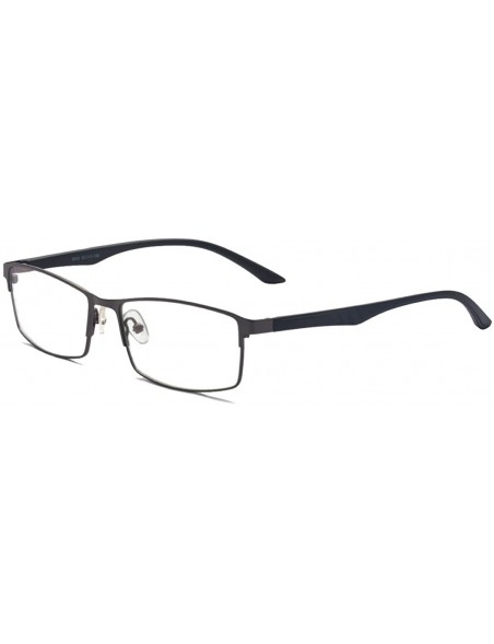 Aviator ALWAYSUVBlack Full Frame Clear Lens Business Glasses Frame - Grey - C818WMLMIE6 $11.06