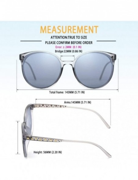 Oversized Oversized Sunglasses for Women Polarized Eyewear Fashion Big Frame UV Protection - Grey - CZ18OSLNZD9 $10.69