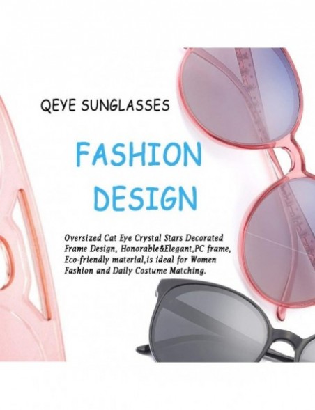 Oversized Oversized Sunglasses for Women Polarized Eyewear Fashion Big Frame UV Protection - Grey - CZ18OSLNZD9 $10.69