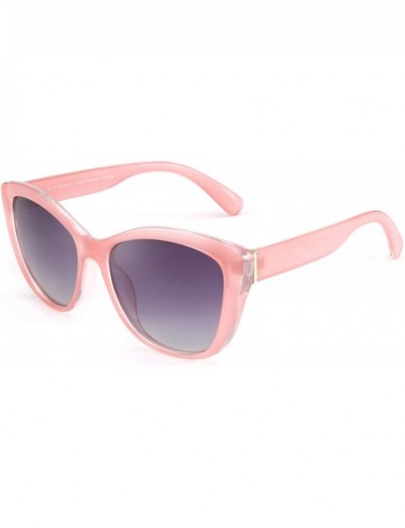 Aviator Polarized Vintage Sunglasses American Square Jackie O Cat Eye Sunglasses B2451 - Pink - CT18NI2RL7T $16.18